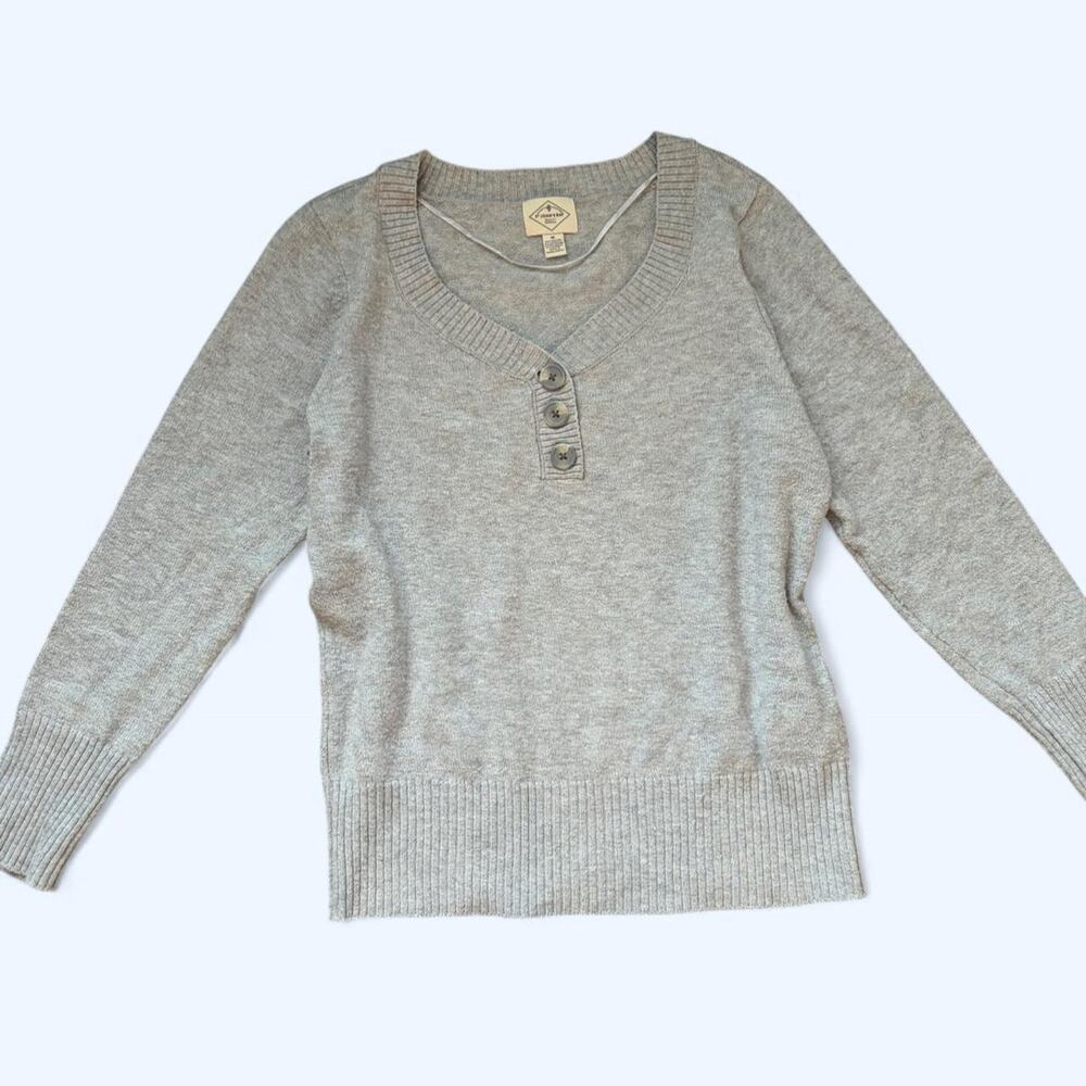 St johns bay grey button up Long Sleeve